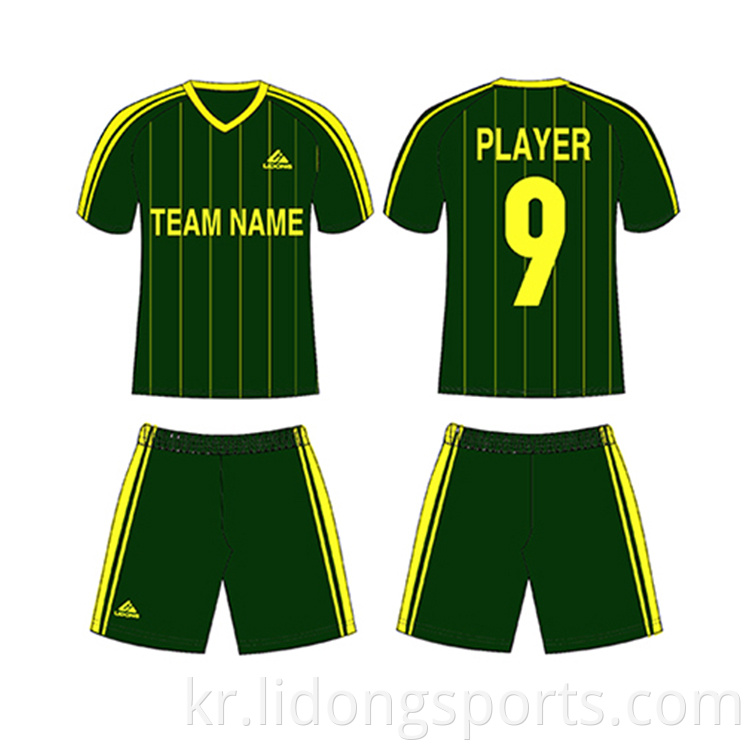 2021 Quick Dry College Soccer Jersey 기업을위한 도매 스포츠 유니폼 마모